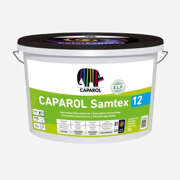 Caparol SAMTEX 12 B-1 farba wewnętrzna biała 10l