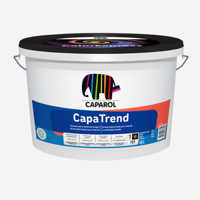 Caparol CapaTrend Schwarz B-1 farba wewnętrzna czarna 12,5l
