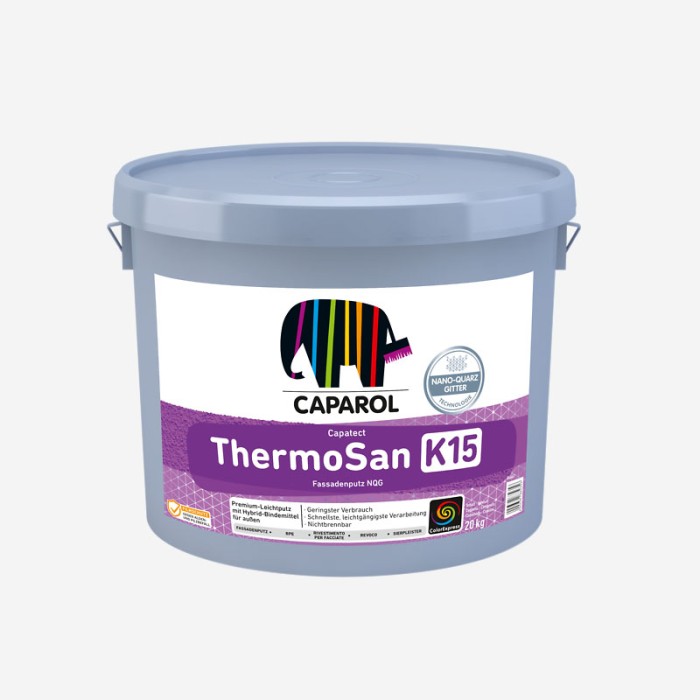 Tynk Caparol ThermoSan-Fassadenputz NQG R+K 20kg