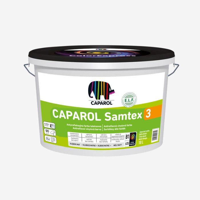 Caparol SAMTEX 3 B-1 Farba wewnętrzna biała 10l